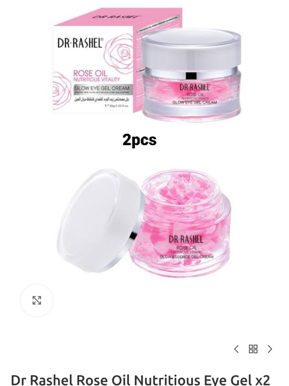 DR RASHEL Rose Oil Glow Eye Gel Cream - Pink Gel